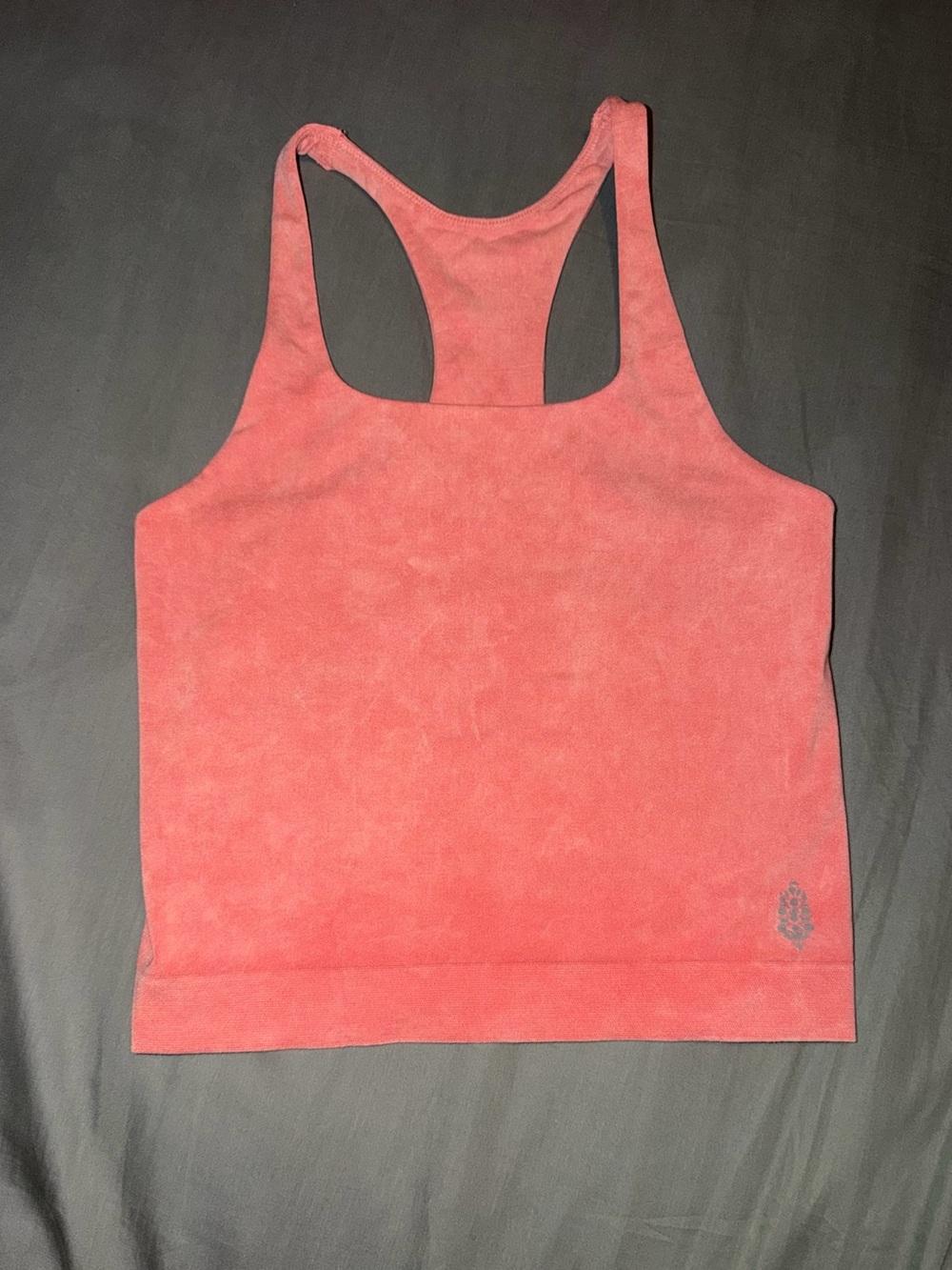 FP Movement by Free People Washed Coral Racerback Crop Tank